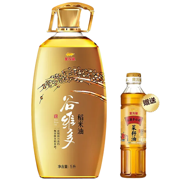 金龙鱼稻米油5升2超市商品白底图免抠实物摄影png格式图片透明底