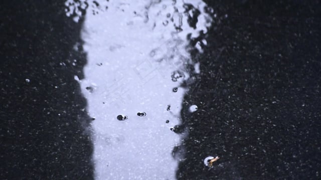 雨滴, 雨, 湿的, 滴, 水滴, 关闭, 表面张力, 水坑