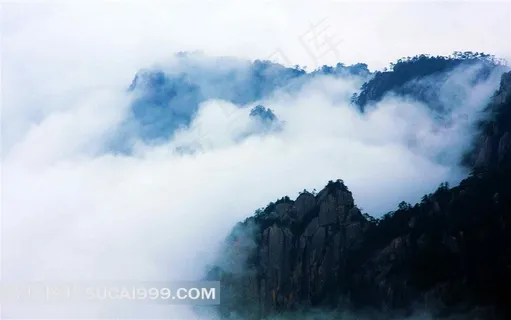 云雾中的黄山仙境 云雾中的黄山仙境
