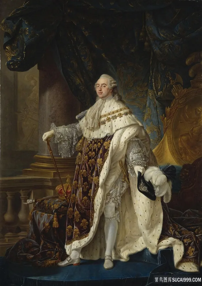 贵族男士油画风景画