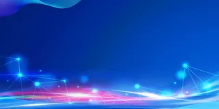 蓝色科技感展板