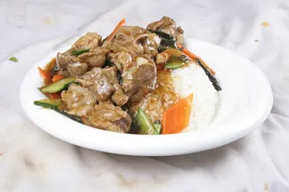 干豆角牛肉盖饭-吉思克