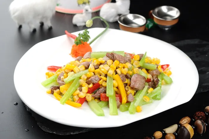 西芹玉米牛仔粒22元