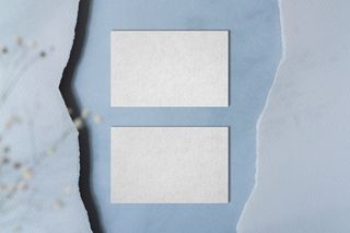 北欧风正反面场景名片样机