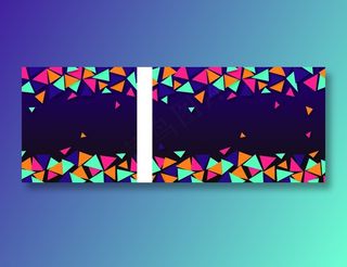 炫彩几何图形背景 几何艺术设计