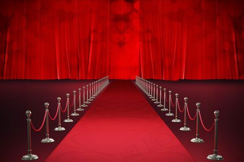 红地毯和关闭的唯美高清图片