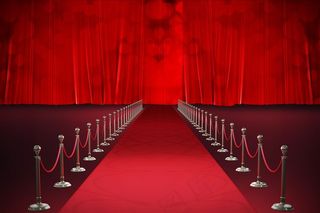 红地毯和关闭的唯美高清图片