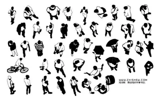 分析图素材图标集合景观建筑立面插画场景AI矢量图形设计