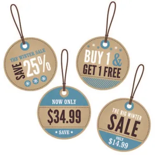 免抠促销吊牌标签