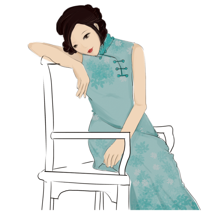 传统旗袍美女 (33)