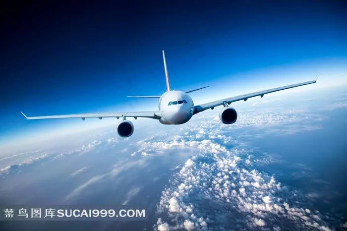 飞行在空中的商务机