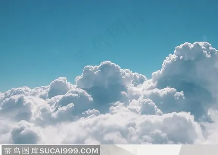 云层上空天空云朵蓝天白云 云层上空天空云朵蓝天白云