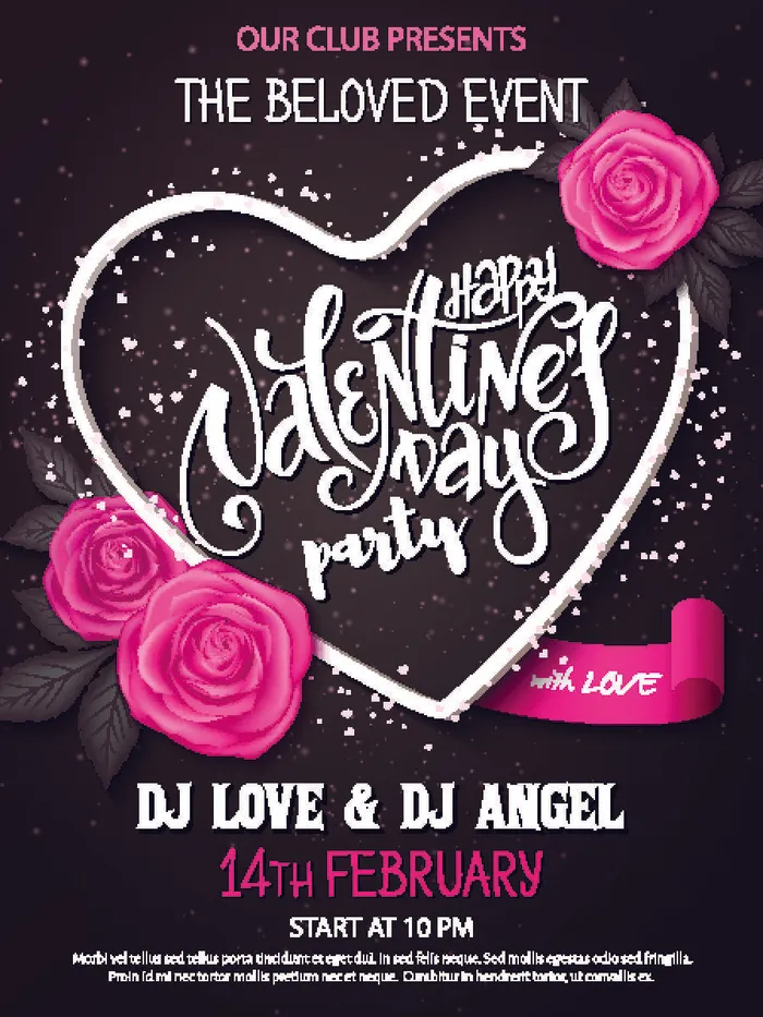 2.14情人节 素材 装饰 情人节eps,ai矢量模版下载