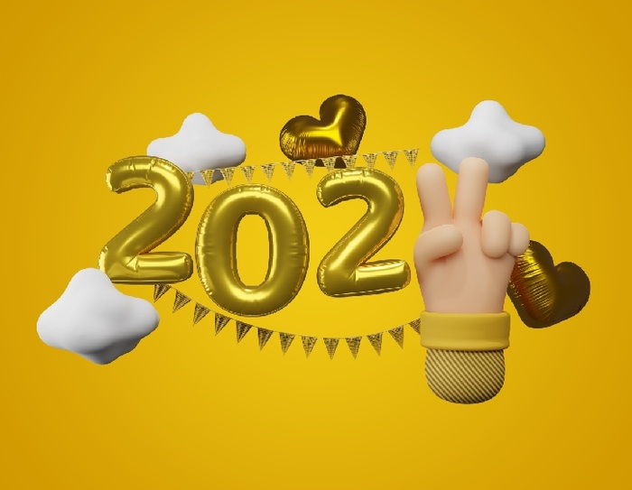 创造设计2022年新年背景psd模版下载