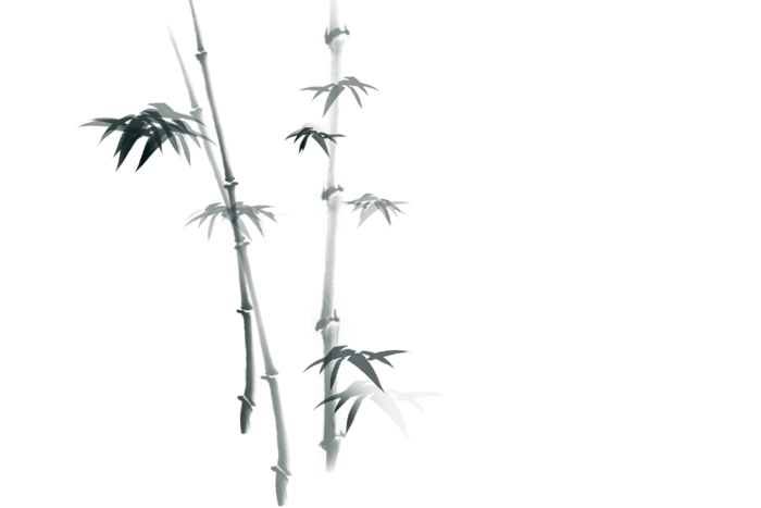 竹子水墨画中国风国画墨水书法竹子画