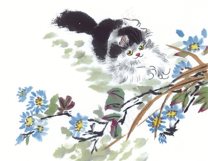 水墨猫系列摄影图片