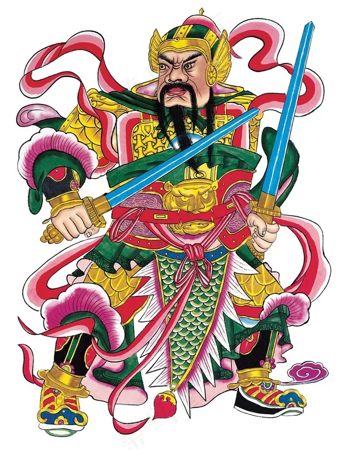 传统门神素材图片