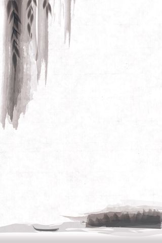 中国风传统水墨古风古典展板边框工笔画PS海报背景平面广告Ai设计素材