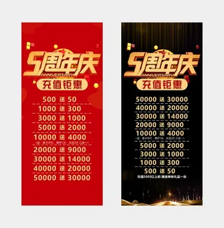 按摩养生5周年庆活动展架