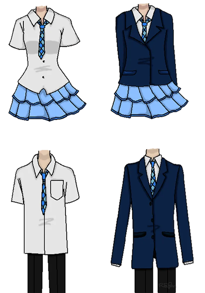 校服服饰卡通简笔绘画素材少儿兴趣班
