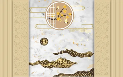 新中式现代背景墙