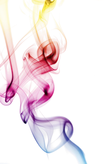 彩色烟雾云