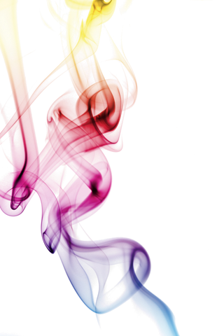 彩色烟雾云