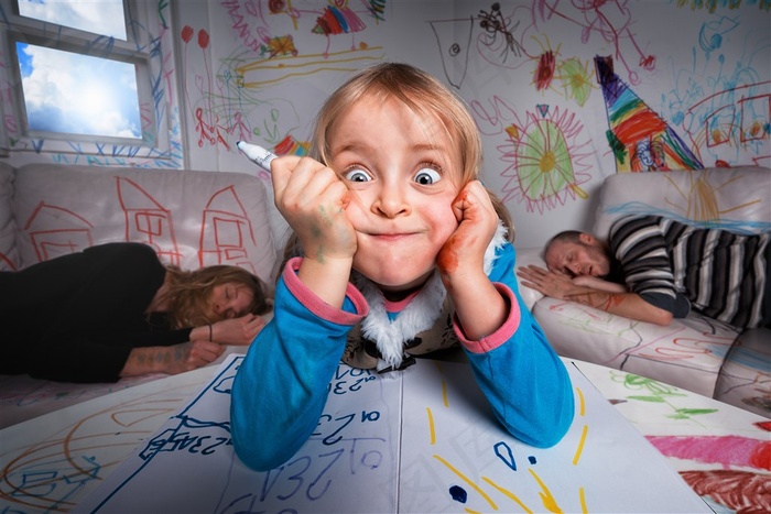 创意表情儿童写真广告高清素材图片