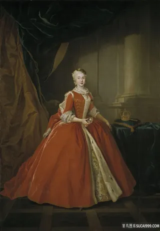 室内小姐人物油画装饰画油画图片