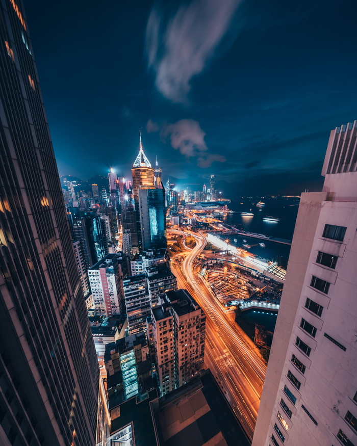 高清唯美城市夜景高楼大厦