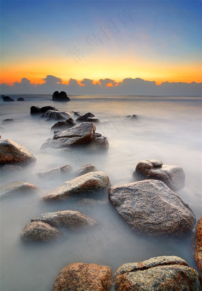 海边岩石高清风景图片