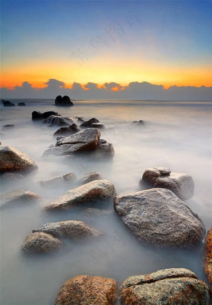 海边岩石高清风景图片