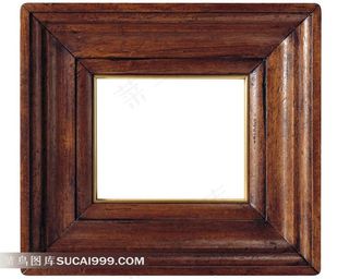 相框实木精品复古背景素材