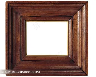 相框实木精品复古背景素材