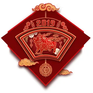 猪年节日背景素材