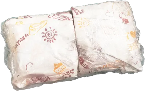 未切开油纸包好保鲜膜玫瑰吐司紫薯三明治免抠元素实物摄影素材