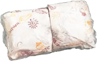 未切开油纸包好保鲜膜玫瑰吐司紫薯三明治免抠元素实物摄影素材