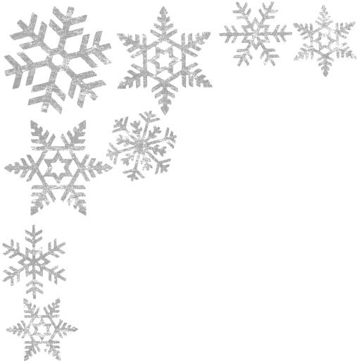 雪花边框 PNG免抠(992x1000)