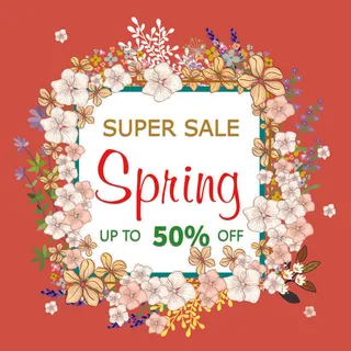 欢迎春天到花开风景