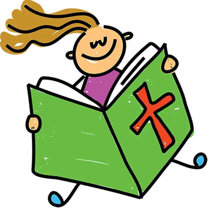 卡通人物读书素材