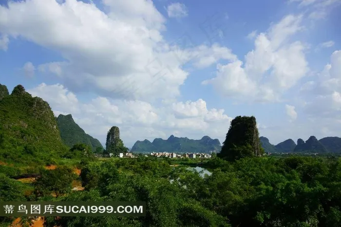 桂林山水美景素材