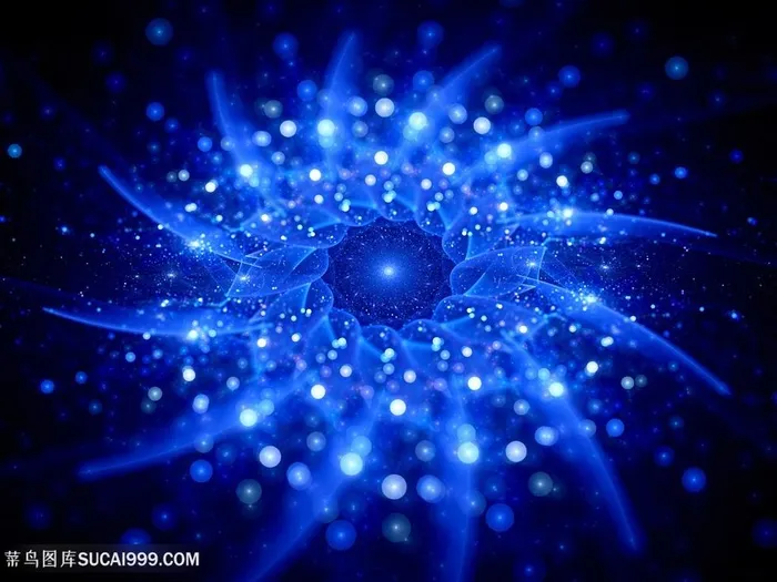 唯美蓝色炫彩高清图片