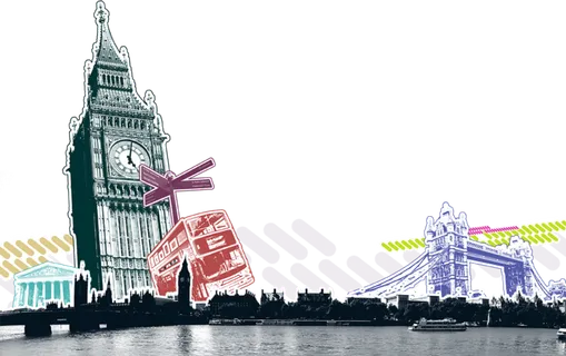 伦敦线条图简笔素材 伦敦线条图简笔素材