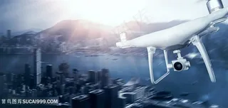 无人机拍摄城市