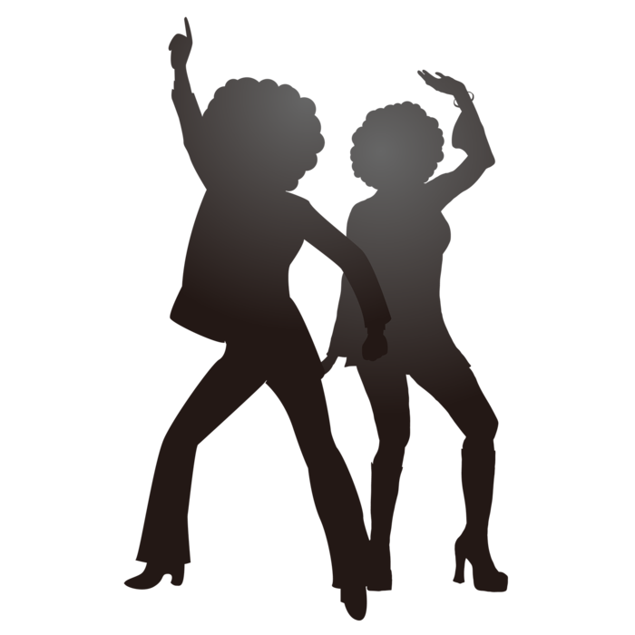 跳舞舞姿剪影