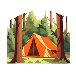 野外露营帐篷免抠