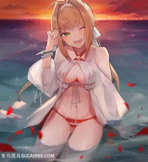 日本穿泳衣玩水的可爱性感女生动漫图片 日本穿泳衣玩水的可爱性感女生动漫图片