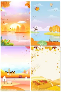 唯美秋天背景图片 唯美秋天背景图片