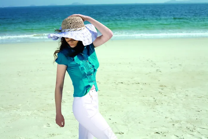 海边美女非主流图片