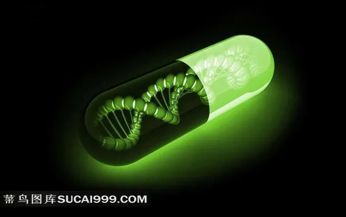 透明胶囊中的螺旋生物